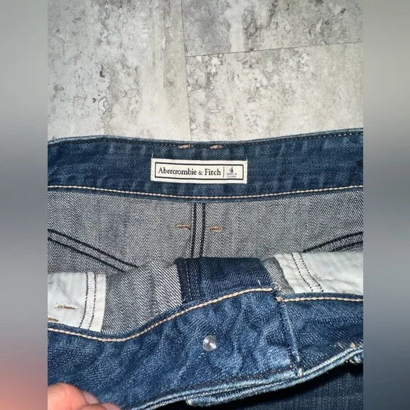 Abercrombie & Fitch Blue and Gold Mini Skirt Casual - Picture 2 of 5